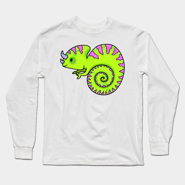 Dazzling Chameleon Long Sleeve T-Shirt by WinterPixie